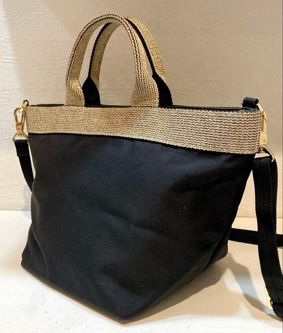 【美品】VIOLAd'ORO V-2037 2way ナイロントート　黒