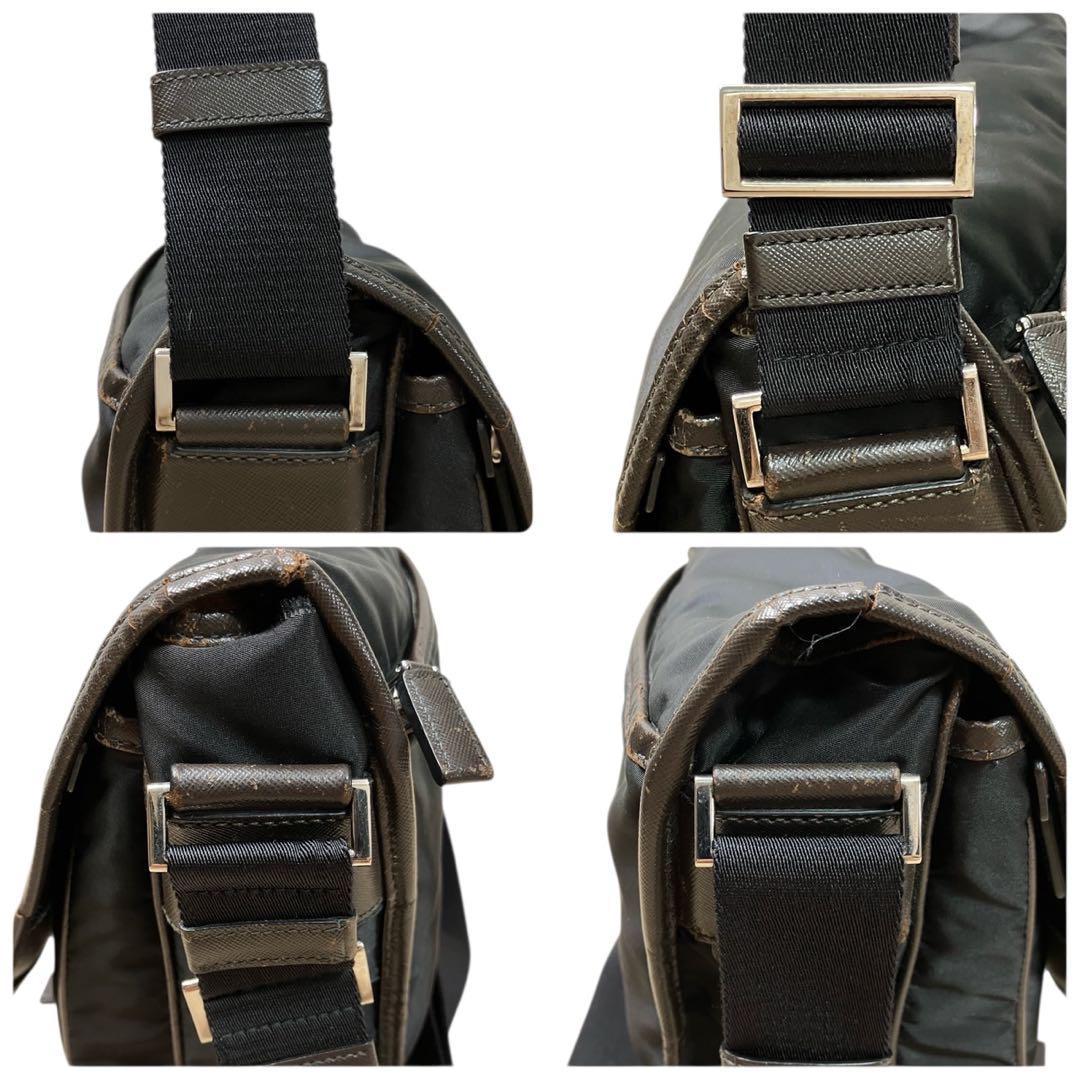 PRADA プラダ メッセンジャーバッグ ショルダーバッグ ビジネス　三角ロゴ