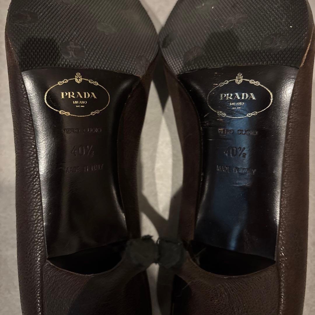 PRADA ダークブラウン パンプス　正規品