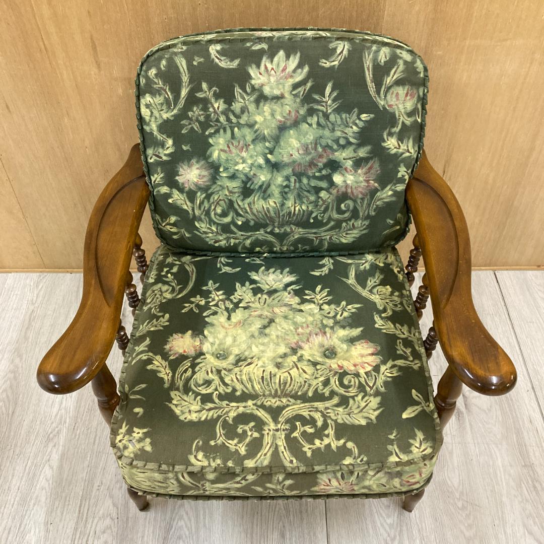 【カリモク】コロニアル アームチェア　1人掛けソファ B