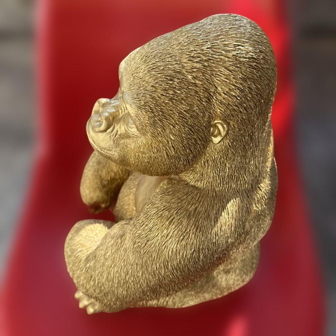 KARE モンキー ゴリラ オブジェ フィギュア ゴールド アート 金運 入手困