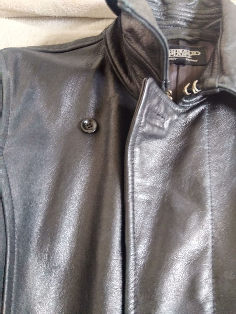 名作　トルネードマート　マキシ丈　レザーコート　状態良好　購入前要連絡