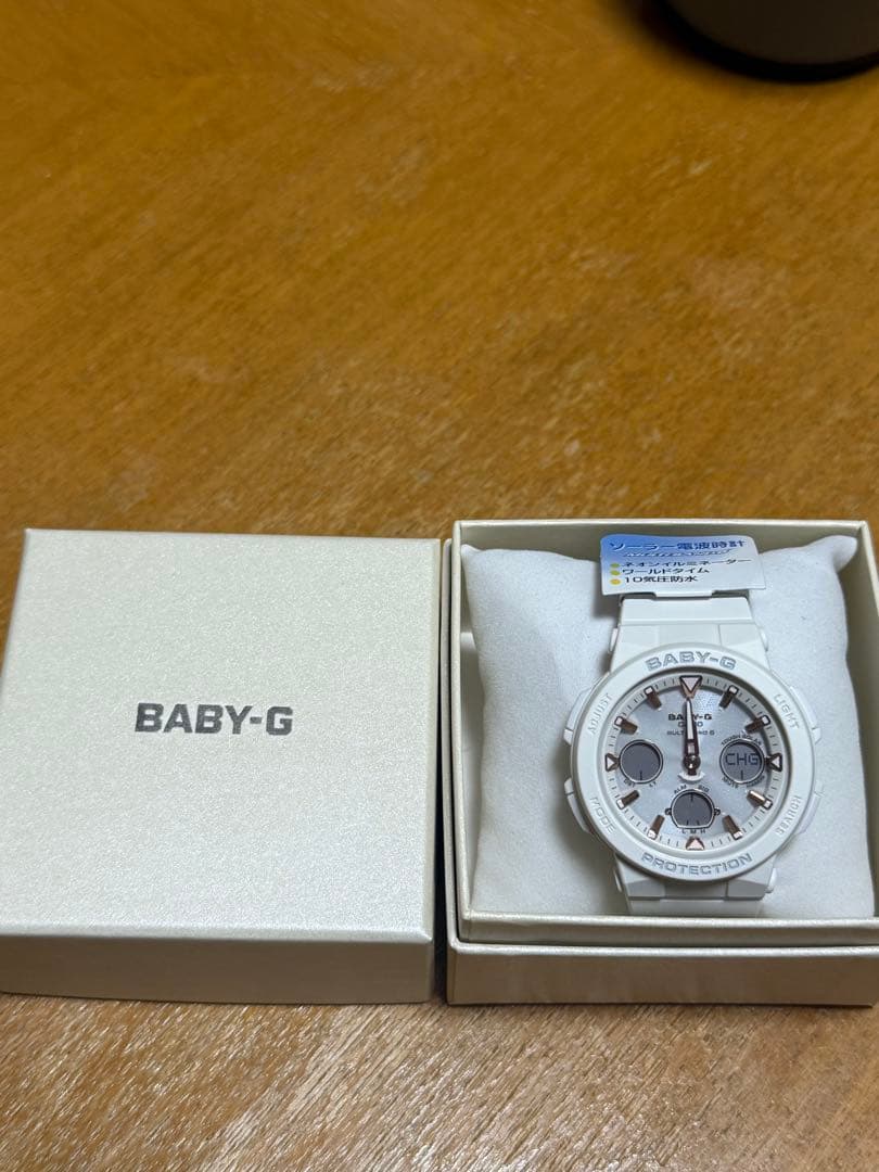 BABY-G ソーラー電波時計 ホワイト