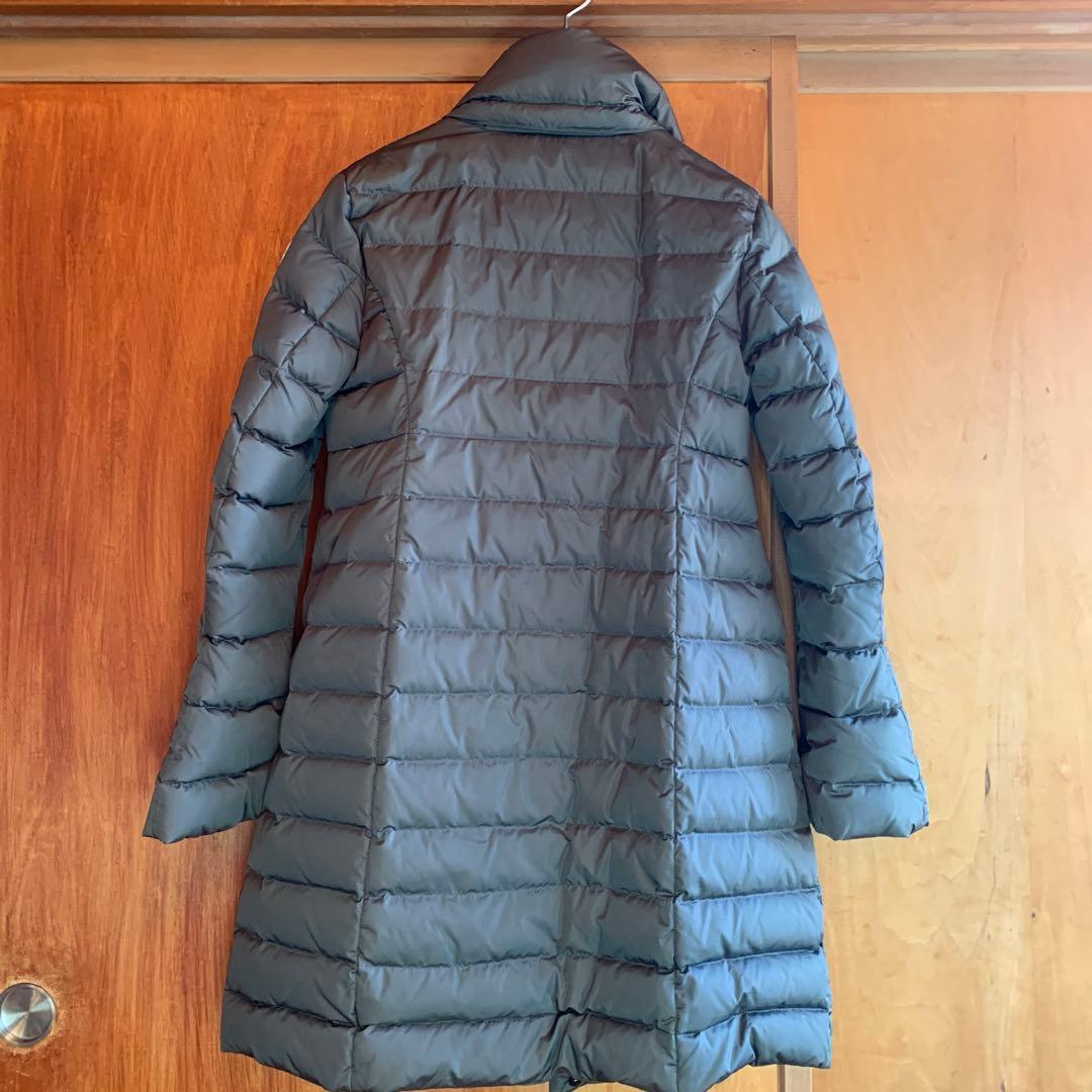 MONCLER グレー ダウンジャケット ロング丈