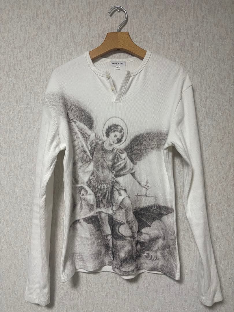 VALLAD 天使グラフィック 長袖カットソー L