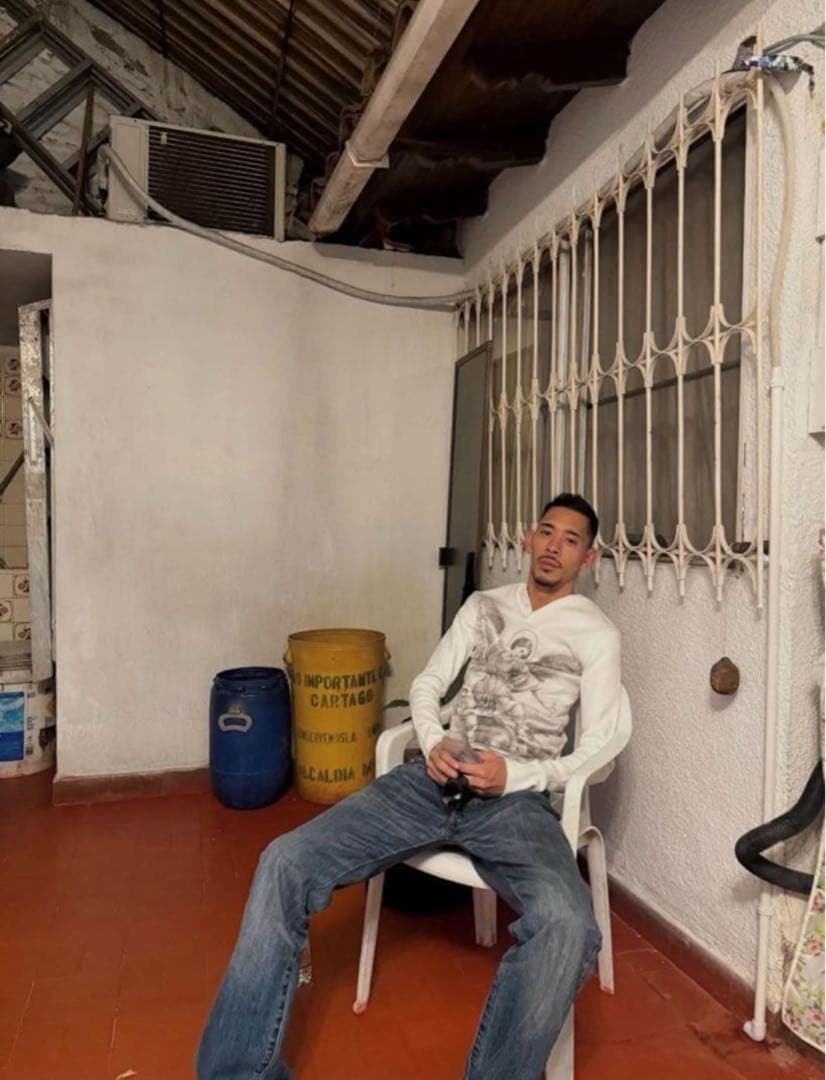 VALLAD 天使グラフィック 長袖カットソー L