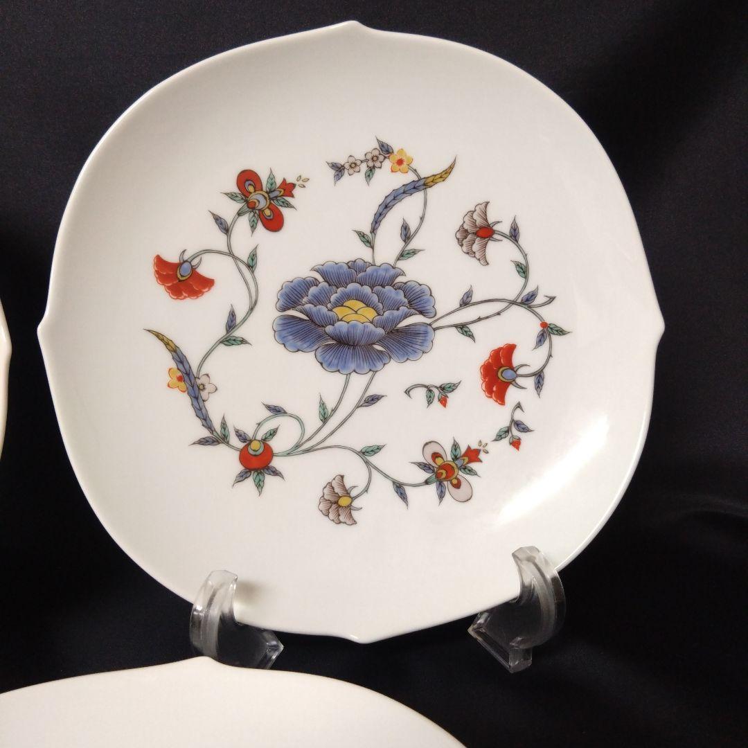 未使用　十三代柿右衛門窯筆頭絵付師舘林　古琳庵　中皿５枚　お祝い