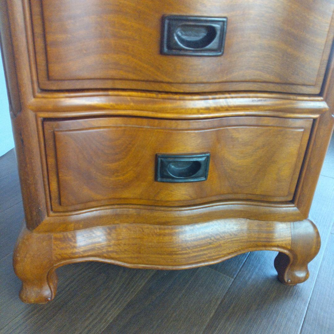 ☆花梨　5段アンティークチェスト　猫脚　美品☆