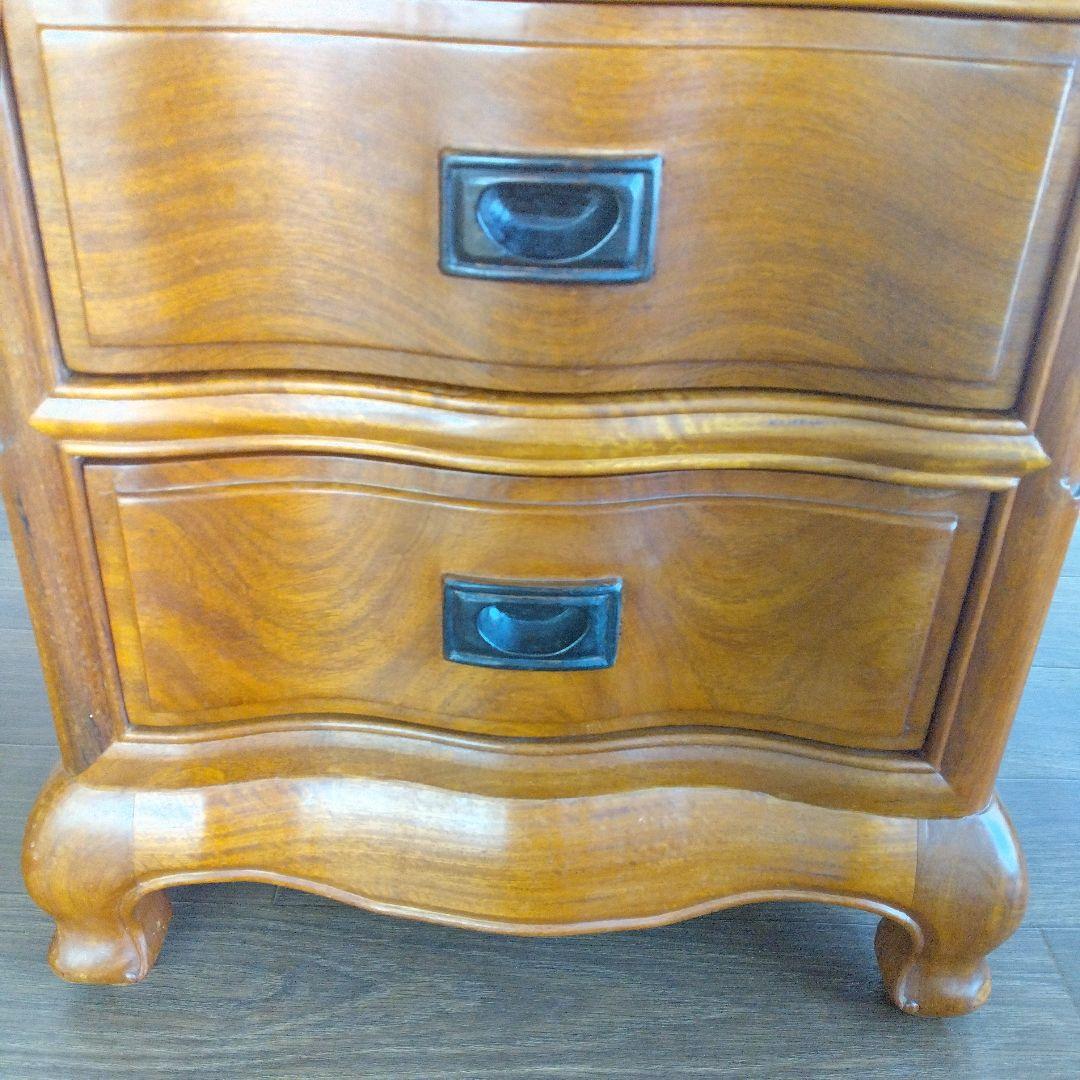 ☆花梨　5段アンティークチェスト　猫脚　美品☆