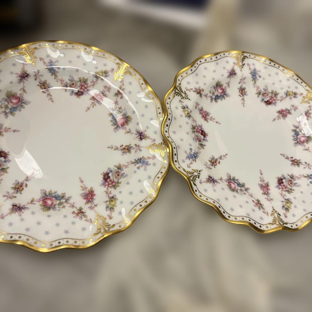 ロイヤルクラウンダービー20センチ皿二枚セット