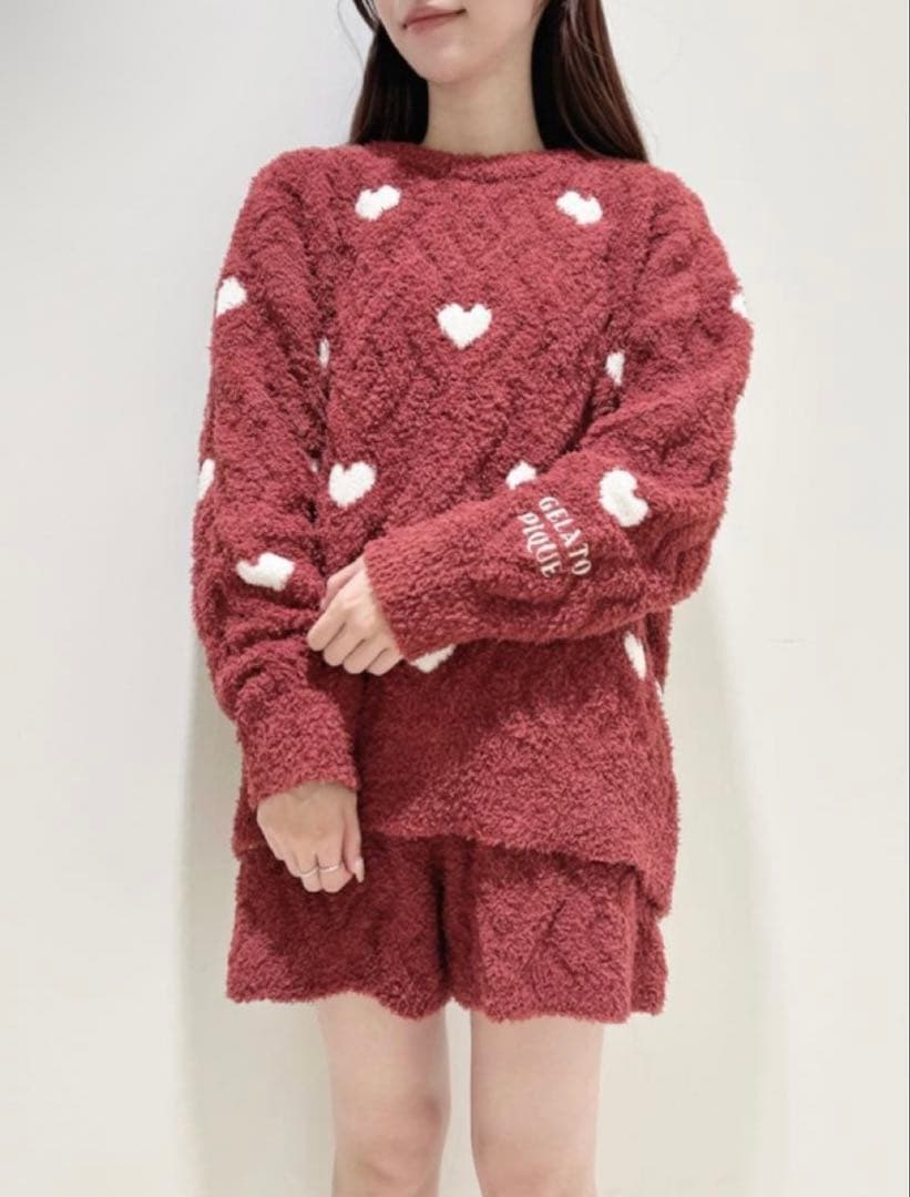 【新品未使用】gelato pique ハートアランプルオーバー&パンツSET