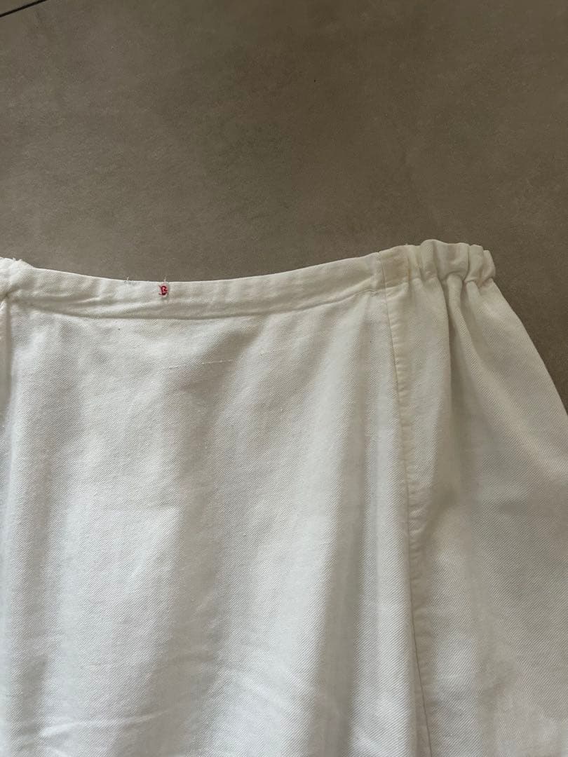 ヨーロッパ フランス ヴィンテージ レース スカート 白 チャーチ