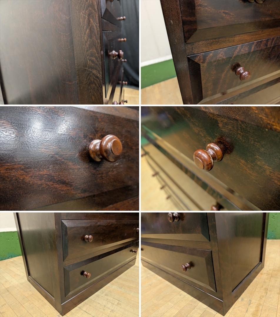 松本民芸家具　水目桜　無垢　整理箪笥　昇り箪笥　タンス　箪笥　たんす　着物箪笥