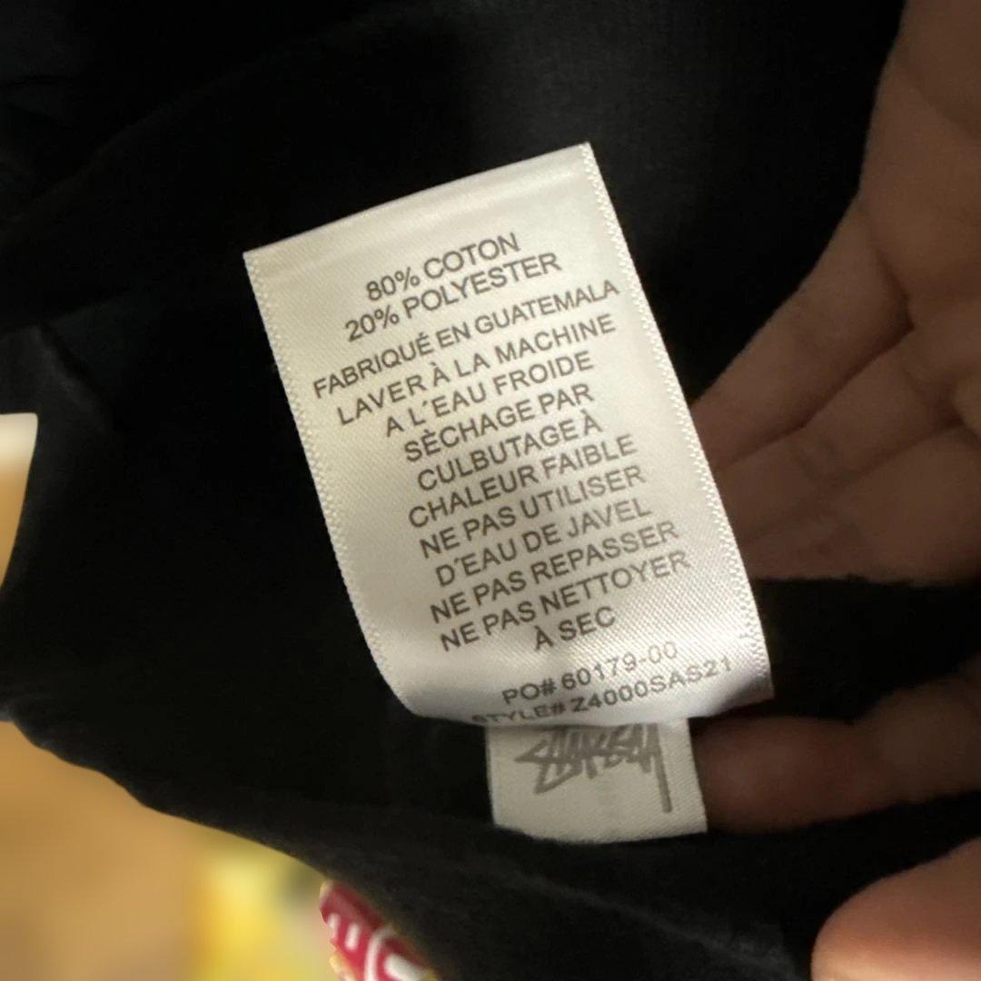 ストゥーシー パーカー 黒 Mサイズ