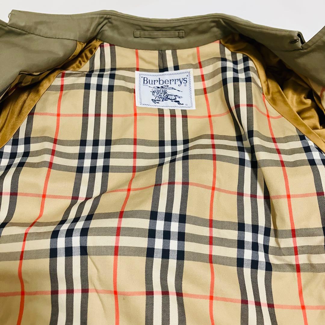 極美品✨バーバリー トレンチコート ノバチェック 玉虫色 ステンカラーコート