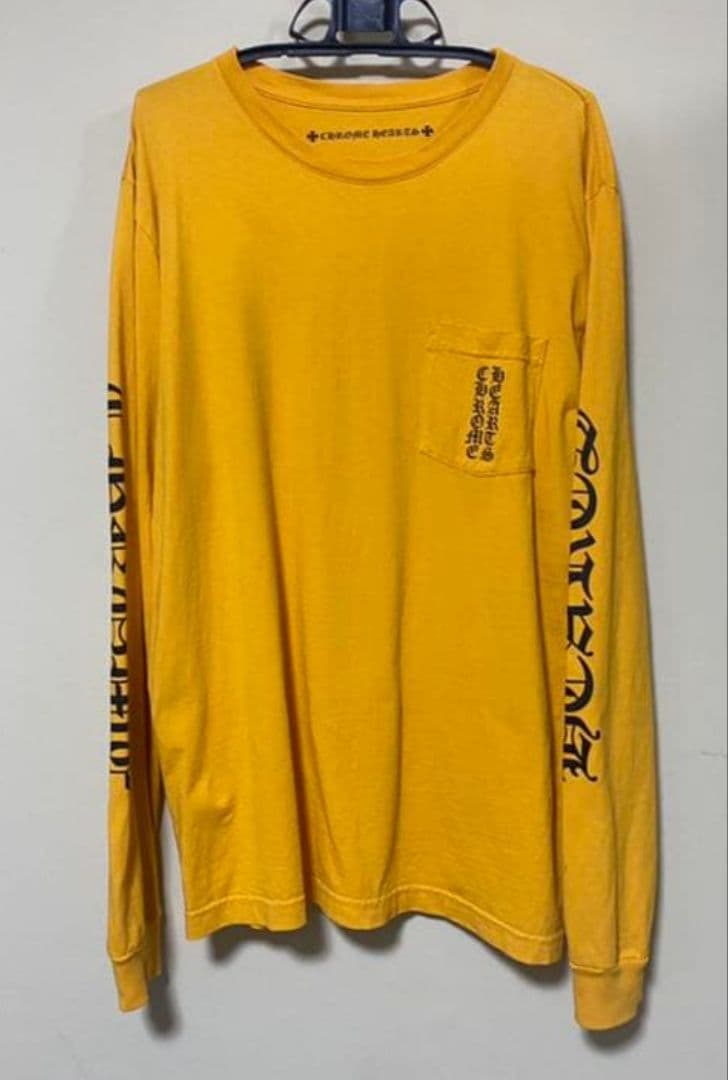 クロムハーツ　マスタード　L 長袖 ロンT