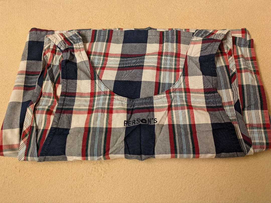 PERSON'S チェック柄エプロン フリーサイズ