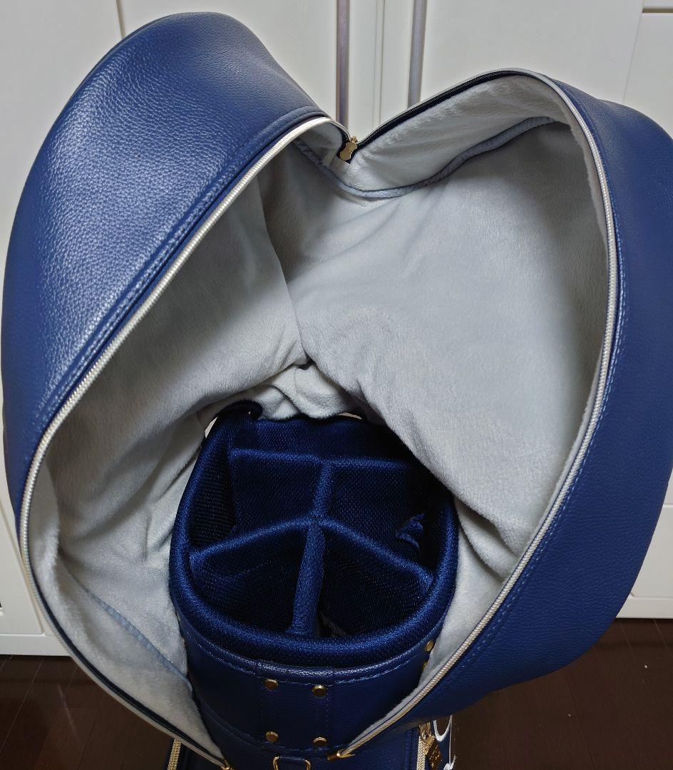 ★ねねかか★【中古品】ウィンウィン　ネイビー ✕花柄 　キャディバッグ