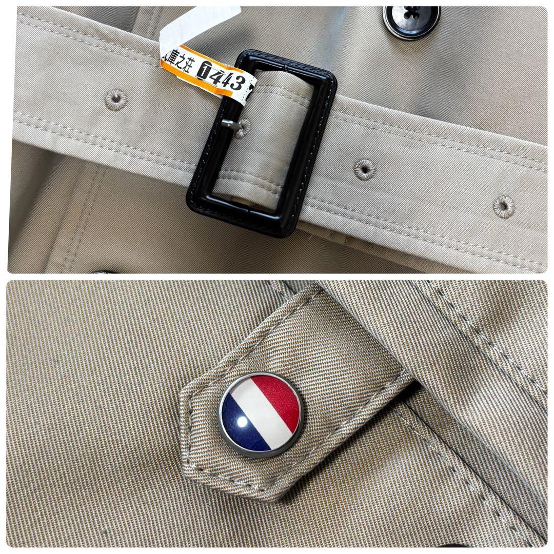 MORGAN HOMME✨未使用級　2way ライナー付トレンチコート　千鳥柄