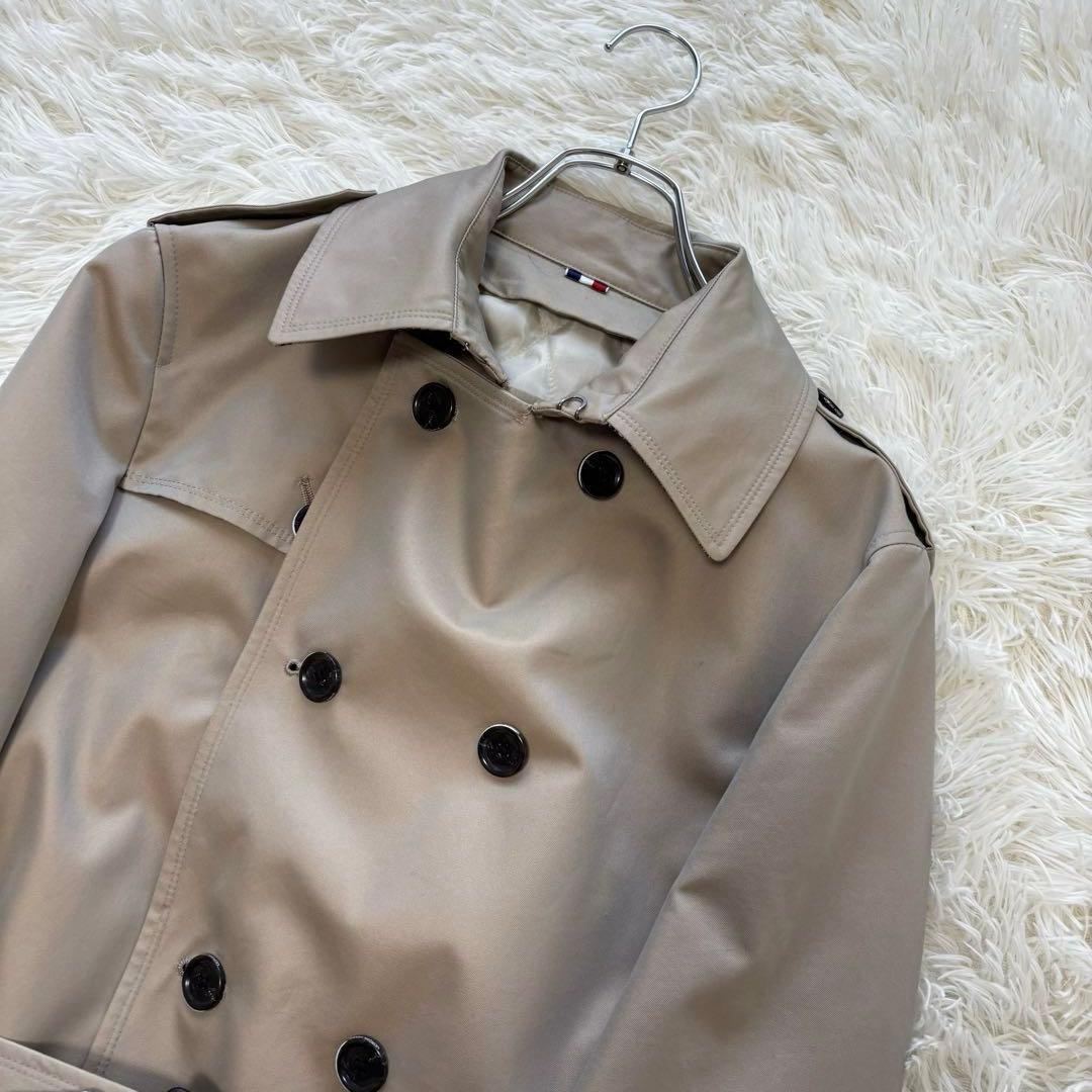 MORGAN HOMME✨未使用級　2way ライナー付トレンチコート　千鳥柄