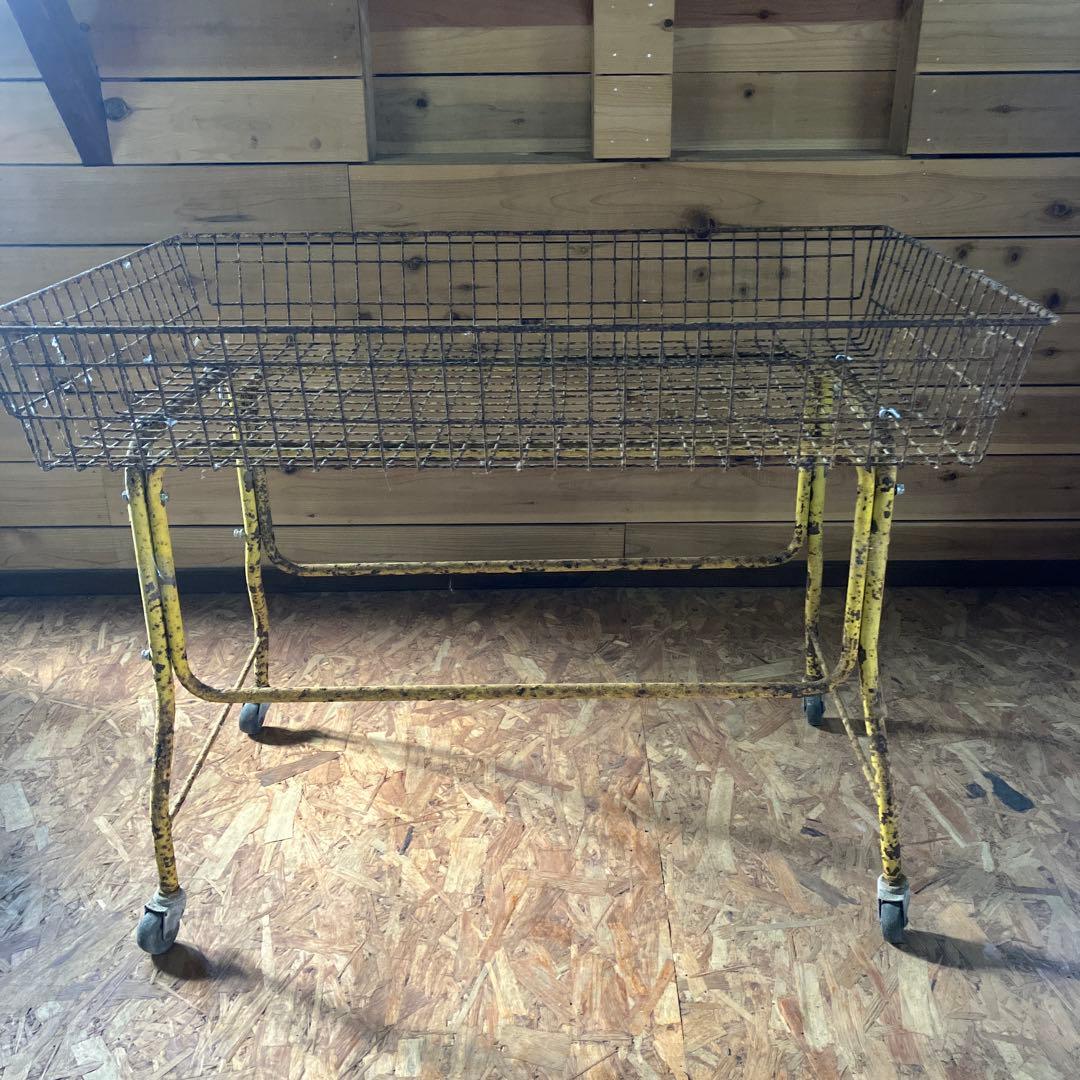 アンティーク 什器 昭和レトロ 陳列棚 陳列ラック　ワゴン　レストアベース