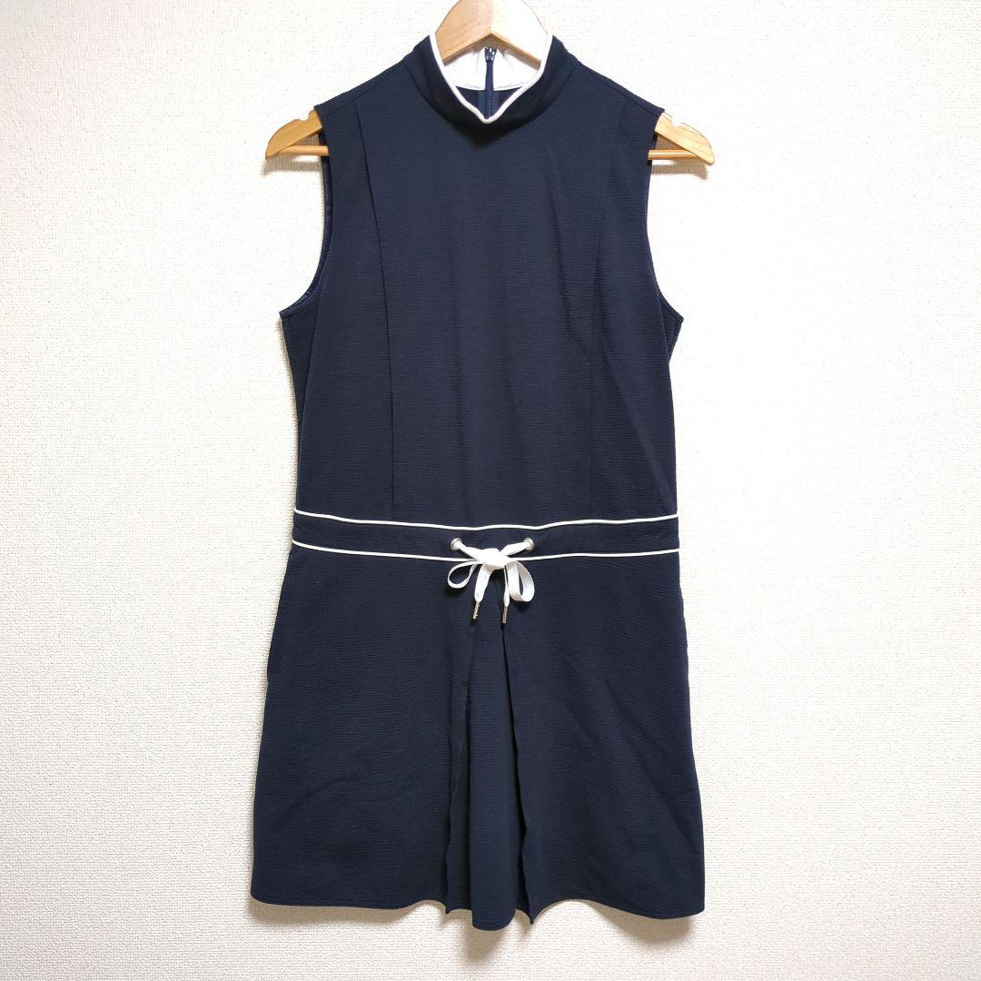 LANVIN ランバンスポール ワンピース ネイビー 38 M