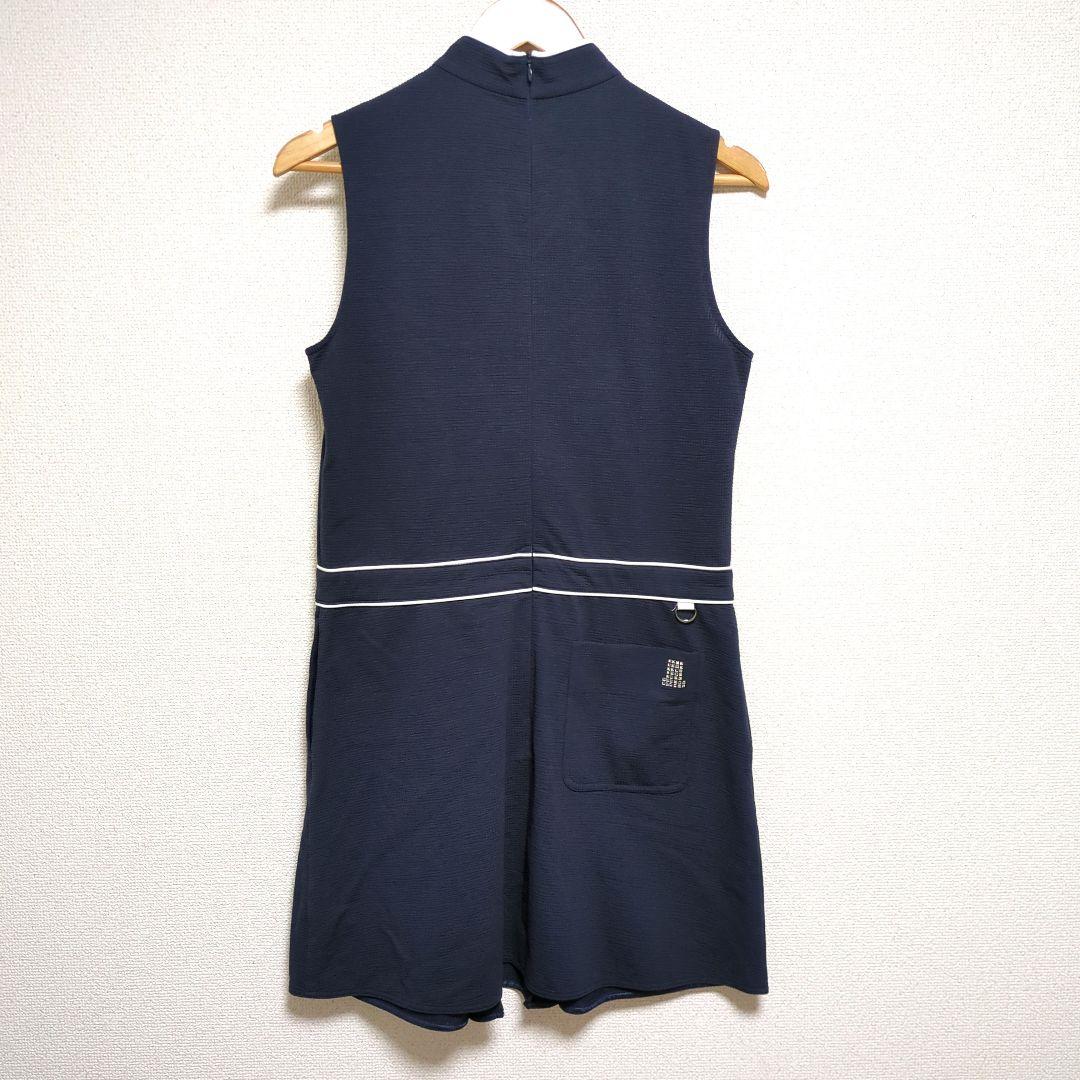 LANVIN ランバンスポール ワンピース ネイビー 38 M