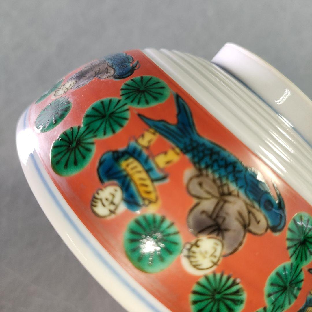 A1230-2/順風堂/九谷木米 造/色絵蓋付飯碗10客・蓋9客/共箱/懐石道具