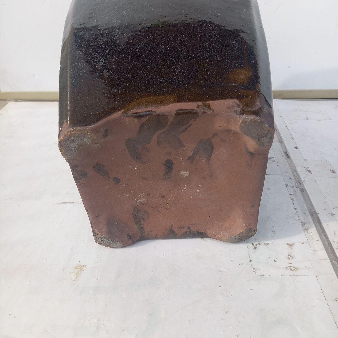 海鼠釉（なまこゆう）　角型植木鉢