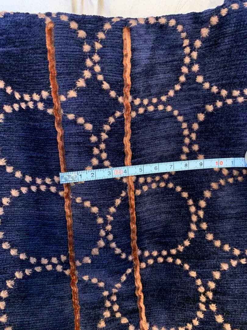 ミナペルホネン　トートバッグ　ネイビー／ピンク　タンバリン　ka9356