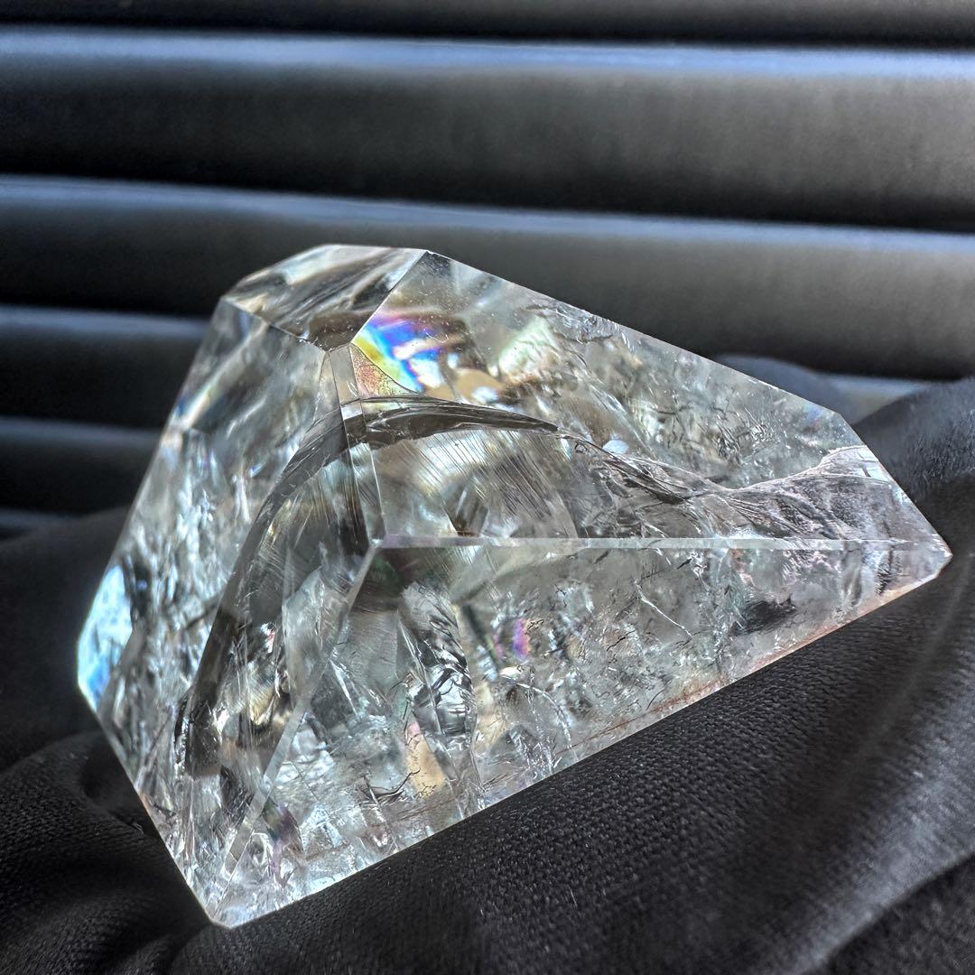 絶品❗アゼツライト☆虹入りアイリスクォーツクリスタルフリー型2点セットA1043