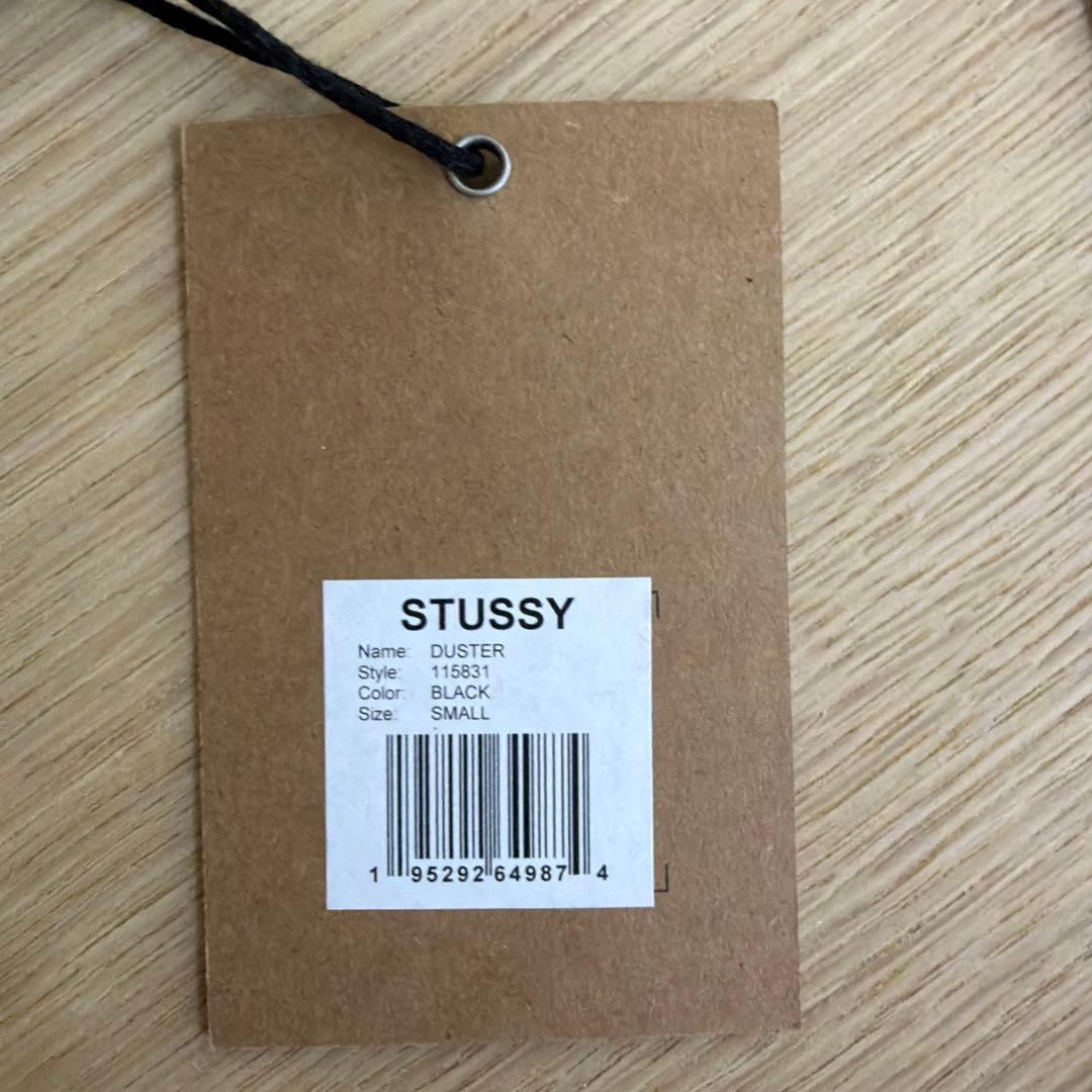 STUSSY 25SS DUSTER COAT 黒 ステンカラー ロングコート