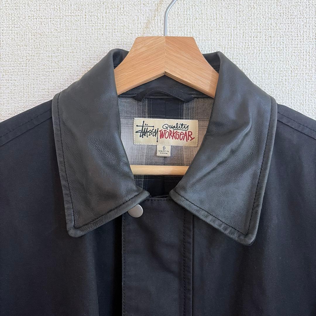 STUSSY 25SS DUSTER COAT 黒 ステンカラー ロングコート