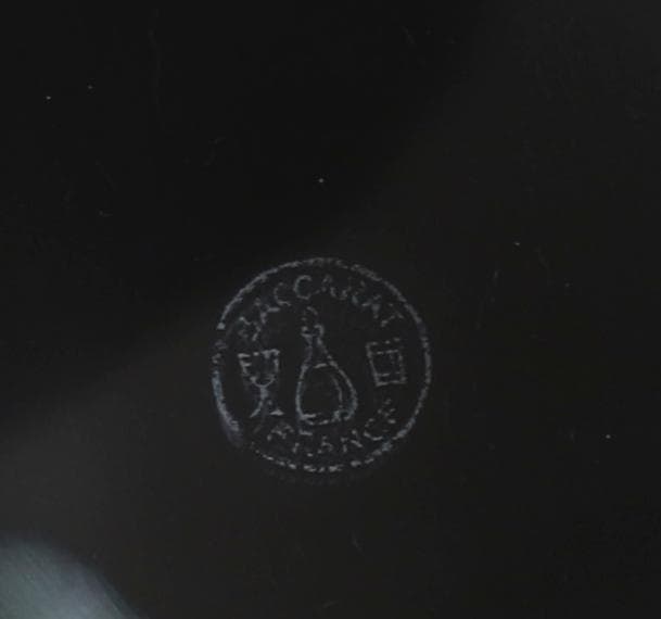 オールド・バカラ レアモデル唐草文様蓋物 小物入れボンボニエール ミケランジェロ