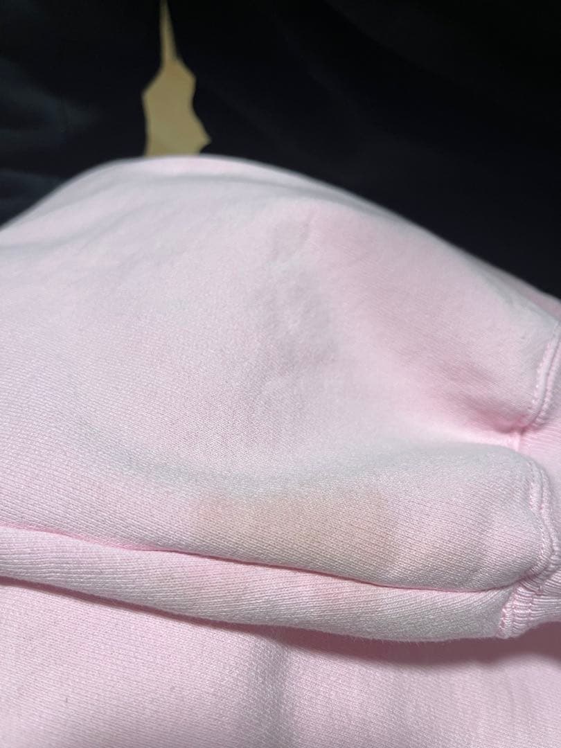 Supreme ピンク フード付きパーカー