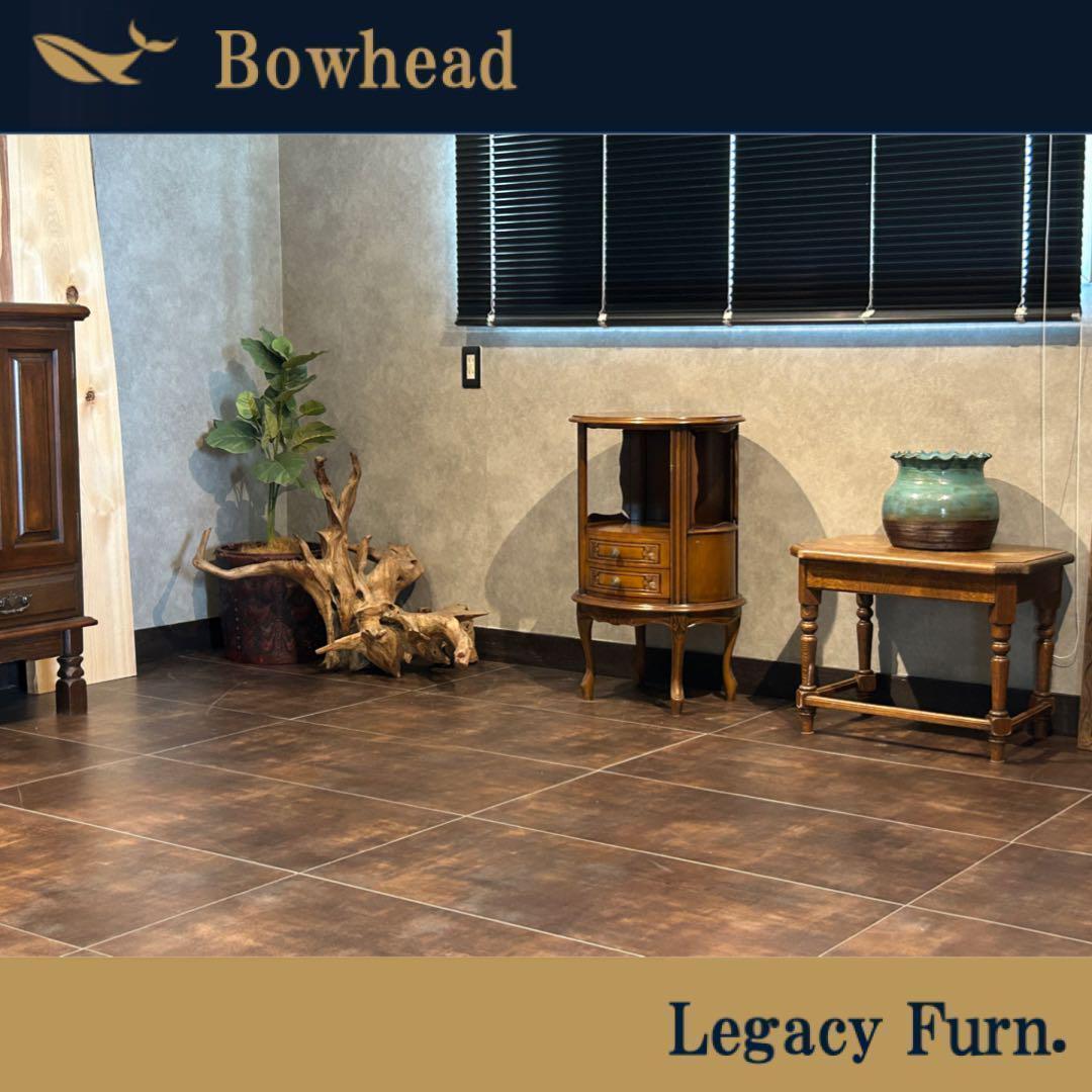 アンティーク　2段チェスト　ラウンドコンソール　クラシック　木彫　猫脚　GZ