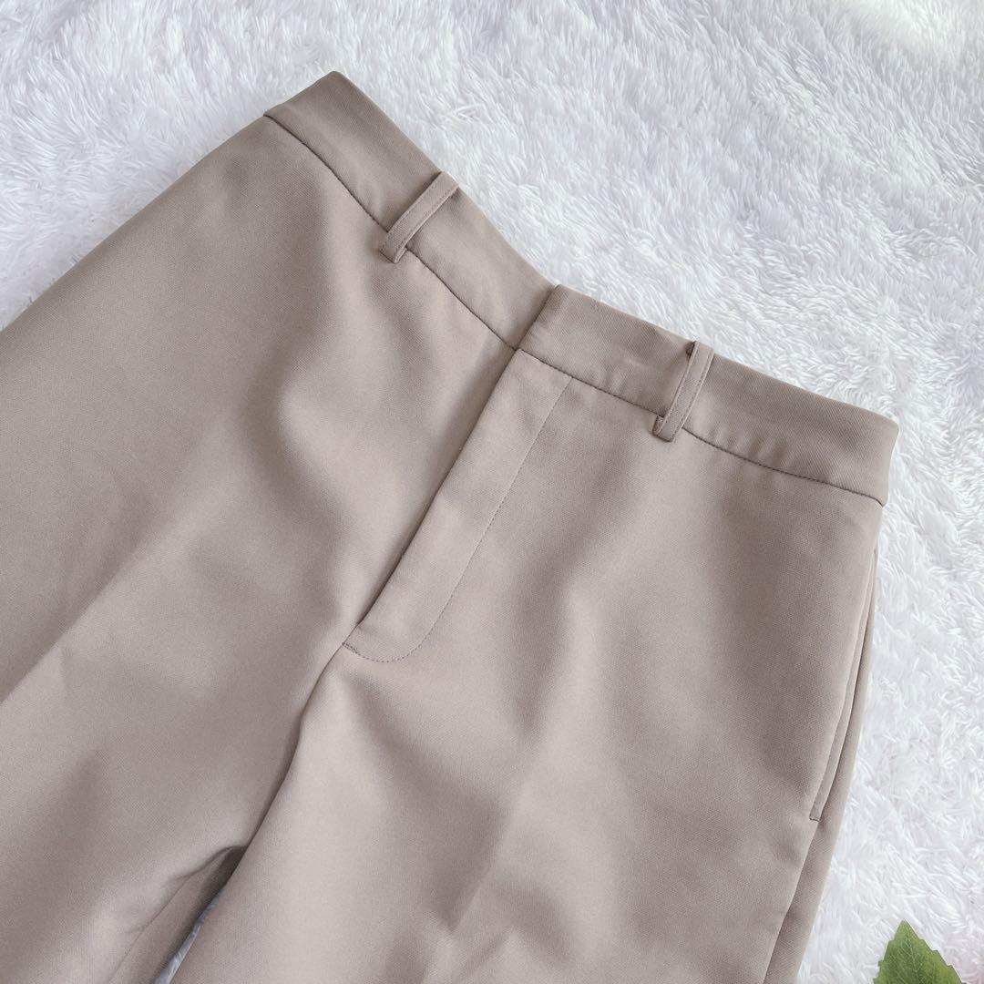 美品✨アンカーウーマン パンツスーツ ノーカラー 洗える モカベージュ近年モデル