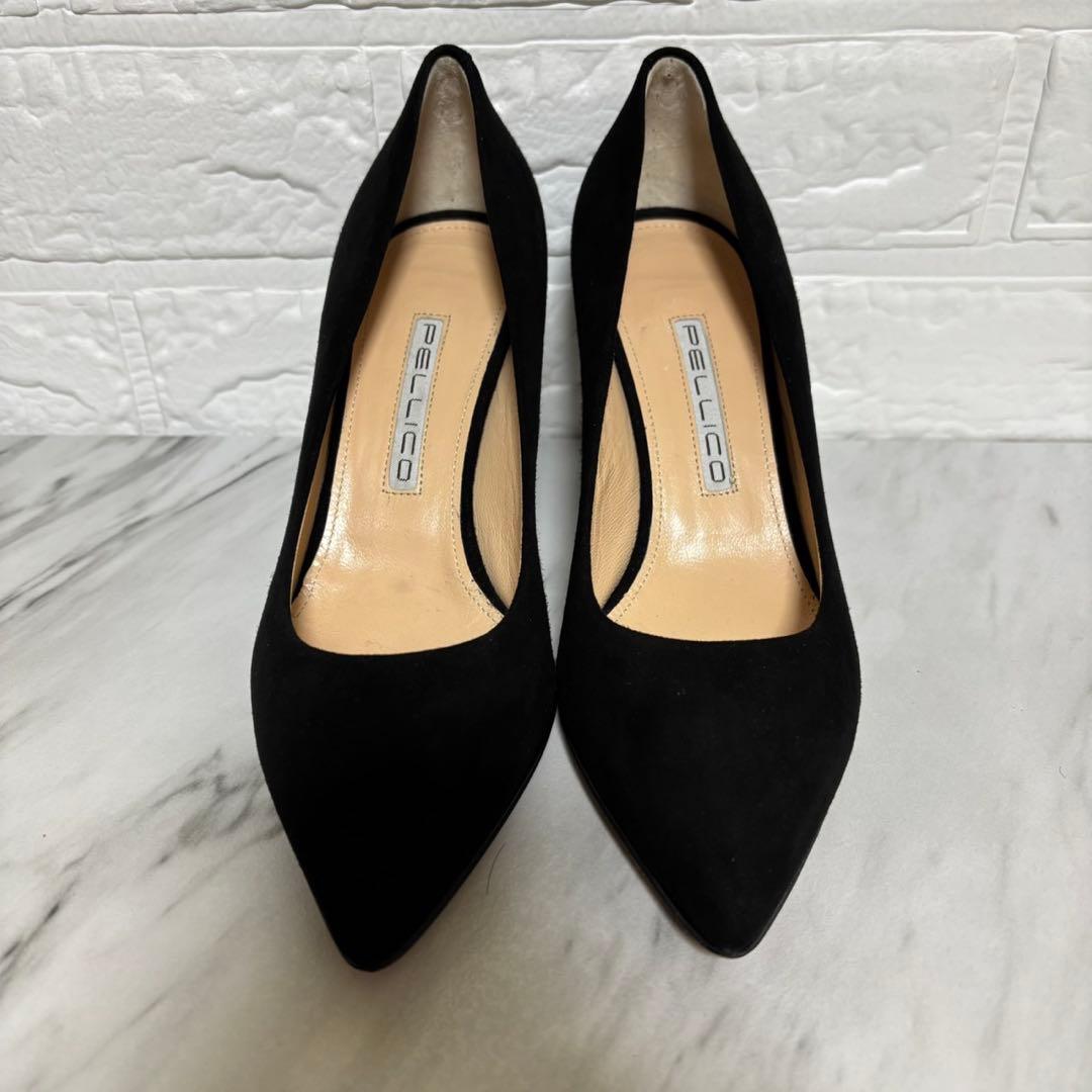 【未使用】 PELLICO ペリーコ ブラック スエード パンプス ハイヒール