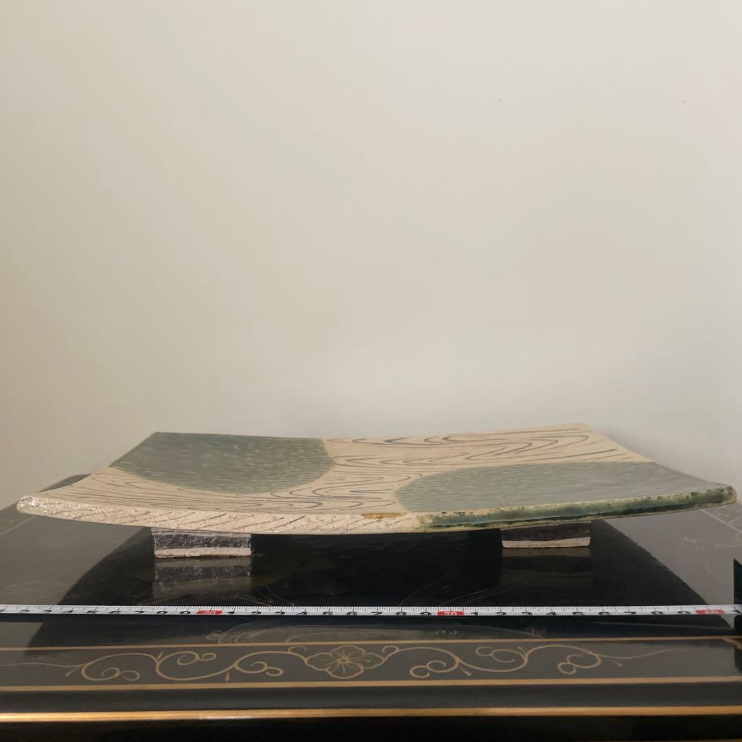 織部　まな板皿