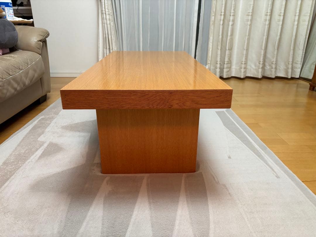 木製センターテーブル シンプルデザイン