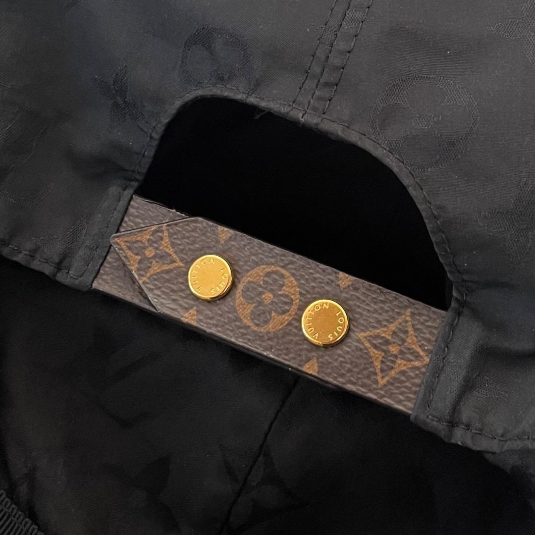 美品 ルイヴィトン キャップ LV ゲットレディー ブラック モノグラム 帽子