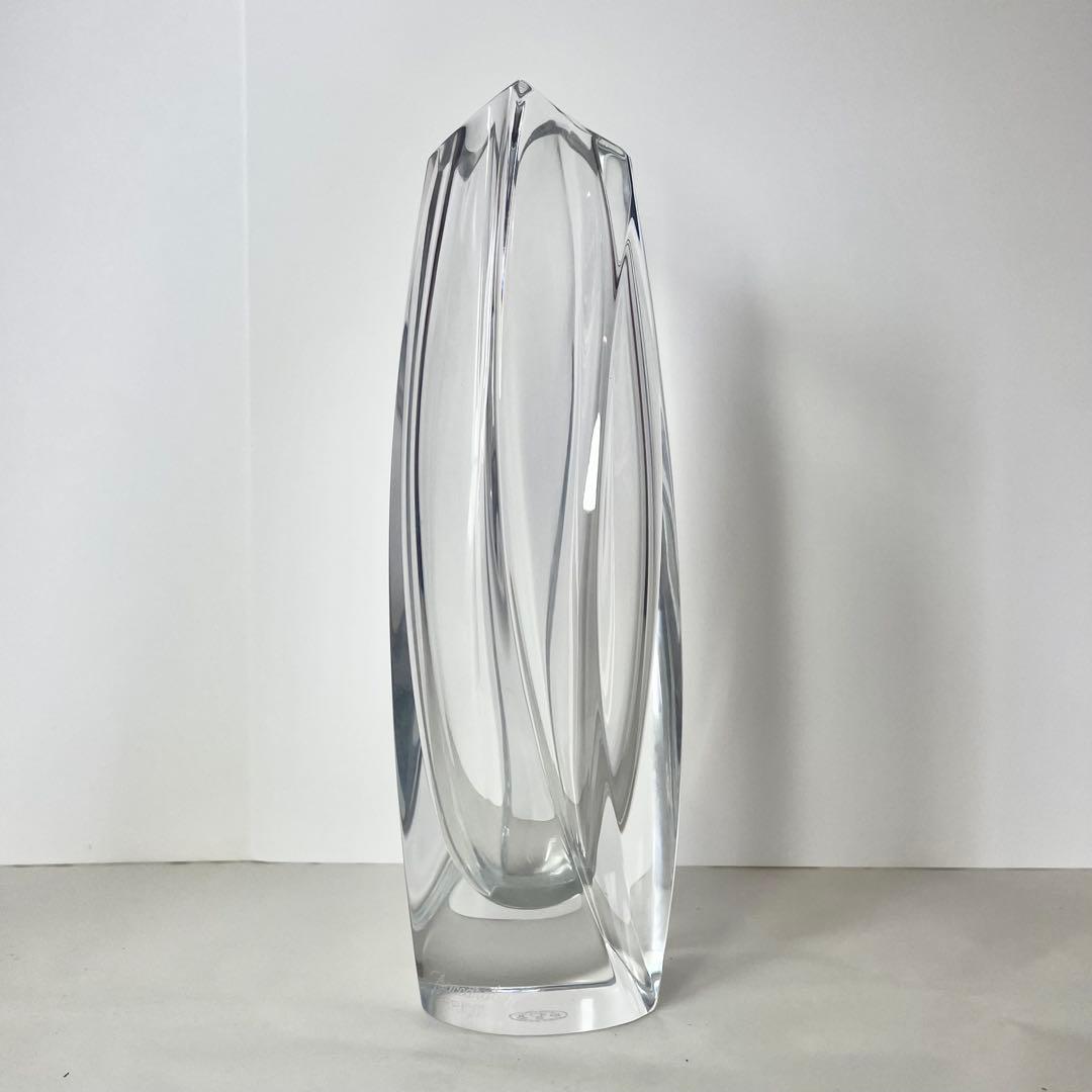 Baccarat バカラ RRigot フラワーベース クリスタル花瓶 (箱付)
