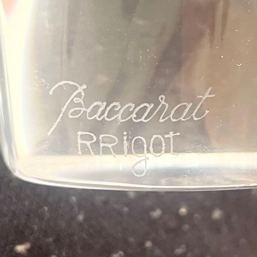 Baccarat バカラ RRigot フラワーベース クリスタル花瓶 (箱付)
