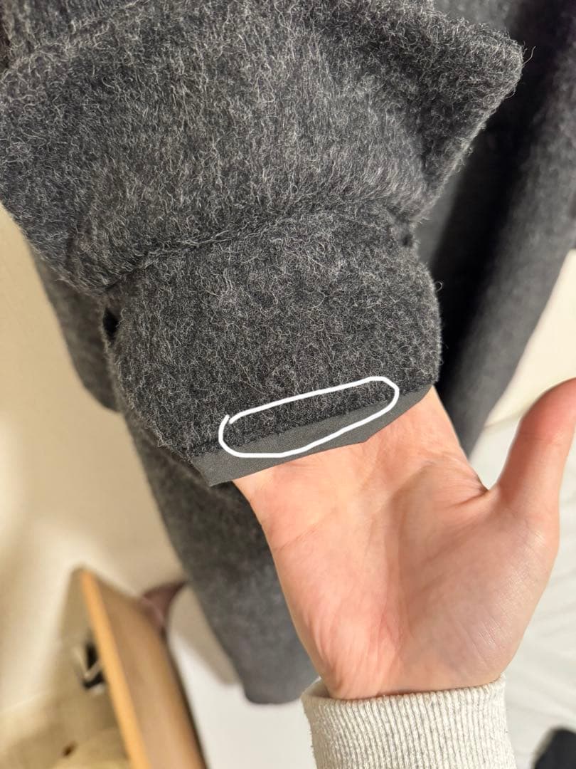 CLANE DOUBLE WOOL LONG COAT 2 グレー 23AW