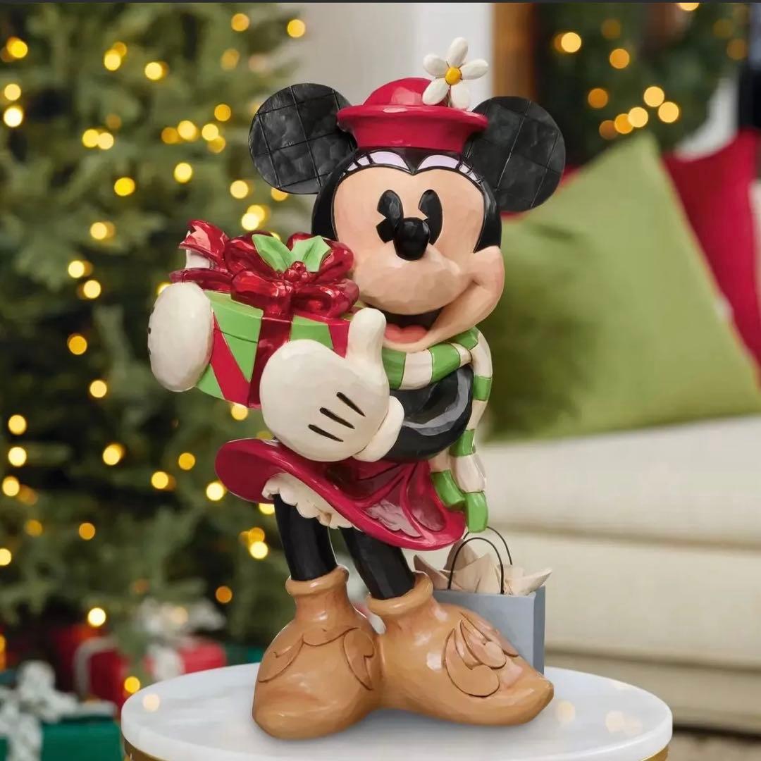 【コストコ　新作】ジム ショア ホリデークリスマス ミニー　フィギュア　ラスト①