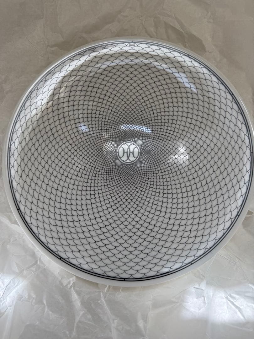 ⭐️未使用品⭐️HERMES⭐️網目模様の丸型皿