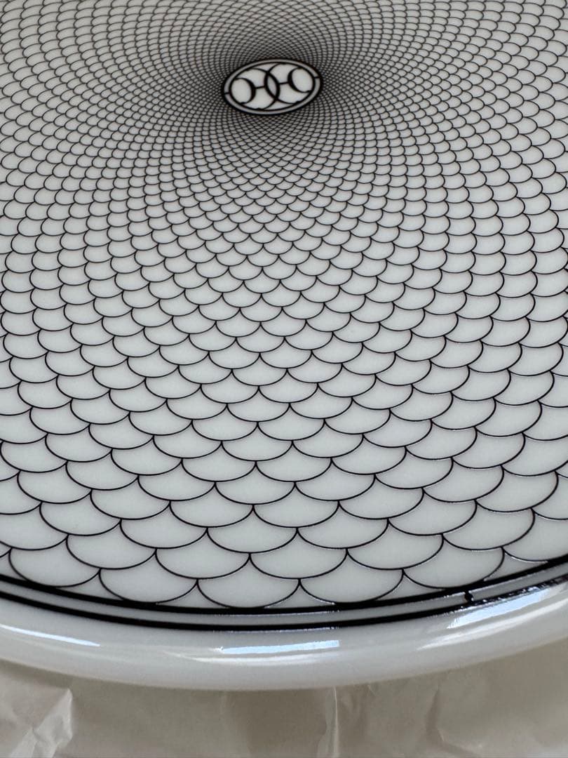 ⭐️未使用品⭐️HERMES⭐️網目模様の丸型皿