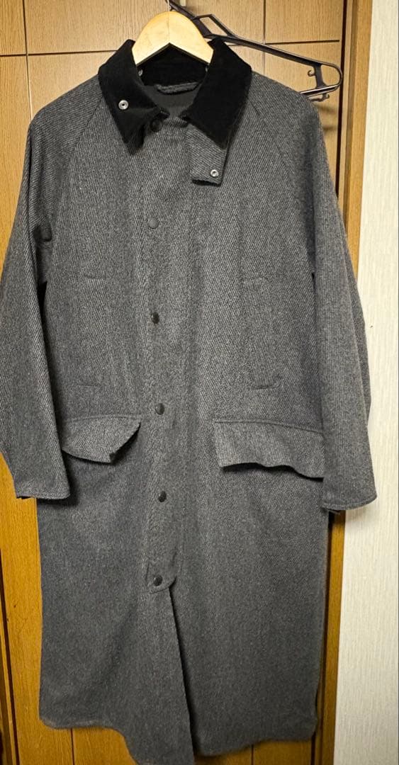 現行品 Barbour スノードン ウールカシミヤ ロングコート 38