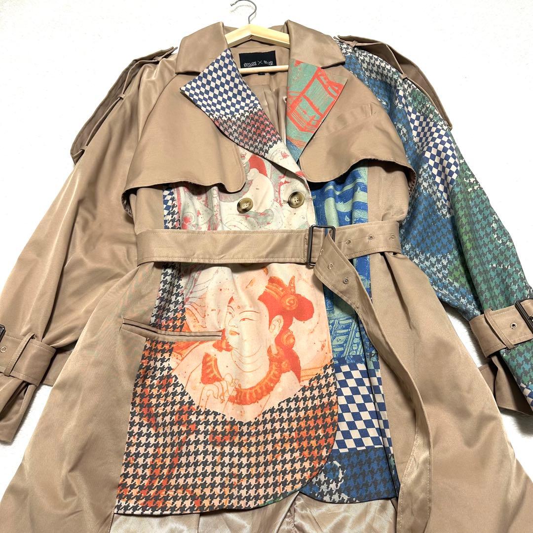 極美品　JnylonStudios × 敦煌　トレンチコート　　ドッキング