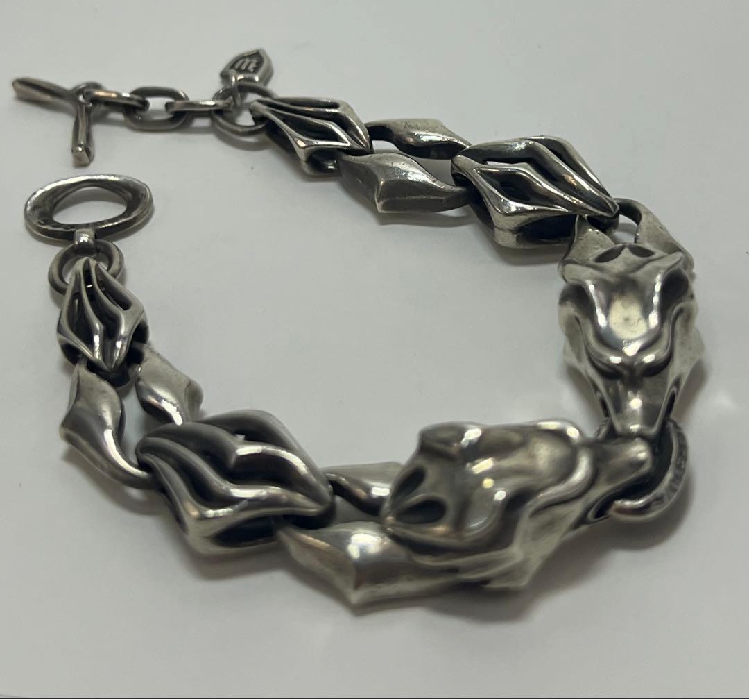 定価9.9万円　ウォーウルフＷヘッドブレス　ウルフマンブラザーズ　ブレスレット